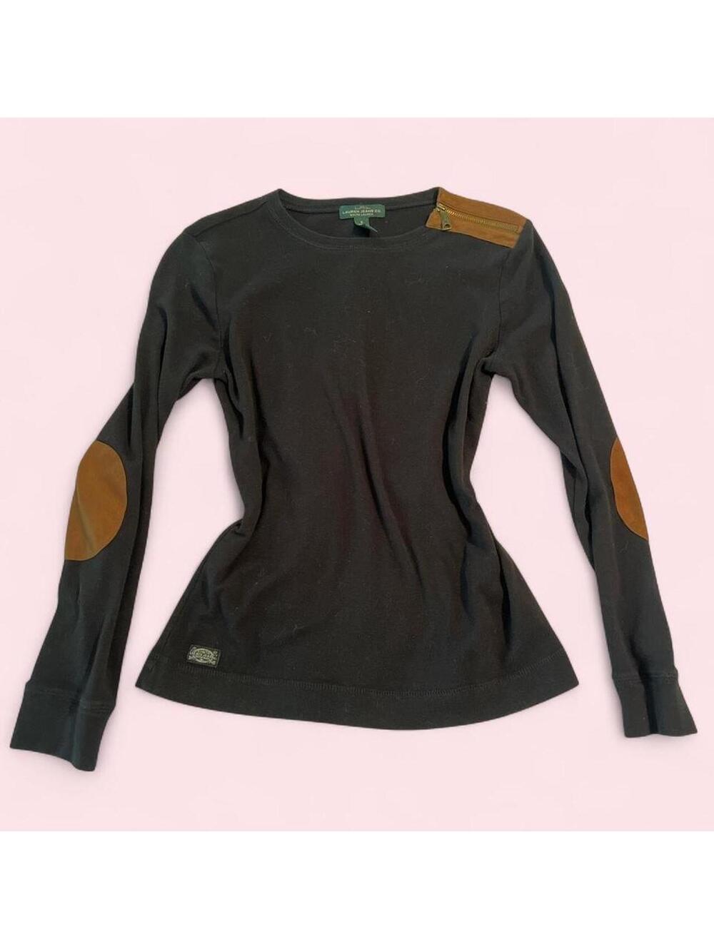 Ralph Lauren Women's Black and Navy Shirt